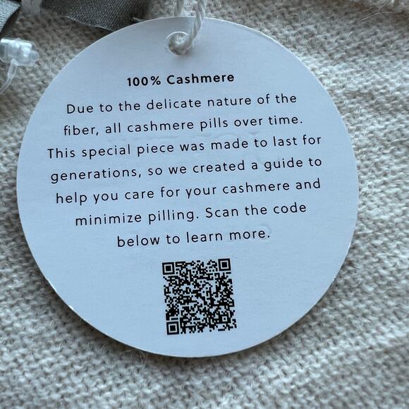 J Crew Cashmere Relaxed V-neck Sweater Womens Medium Muslin White - Picture 6 of 12